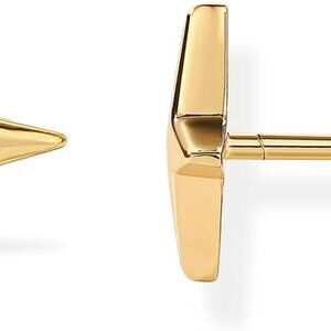 14K Gold Plated Sterling Silver Posts Dainty Emoji Screwback Earrings for Women